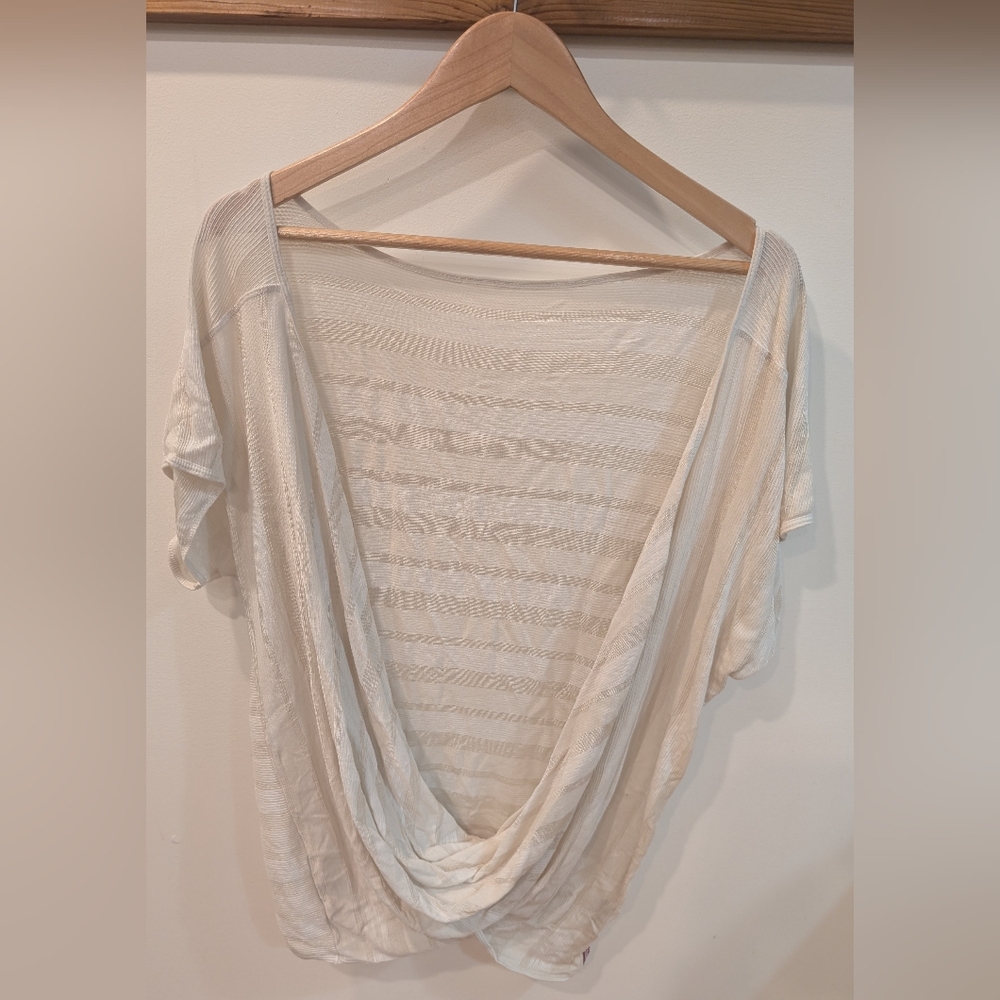 Hard Tail Cream Ribbed Top - Picture 2 of 5